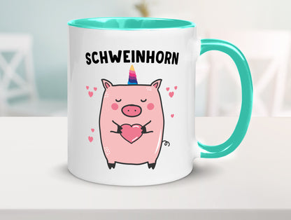 Schweinhorn lustig Humor Geschenkidee Geschenk Tasse