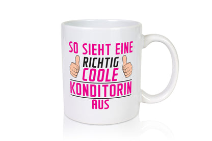 Richtig Coole Konditorin | Konditorei lustig Humor Geschenkidee Geschenk Tasse