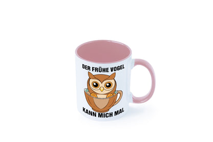 Der frühe Vogel kann mich mal | Eule Morgenmuffel v2 lustiger Spruch Geschenk