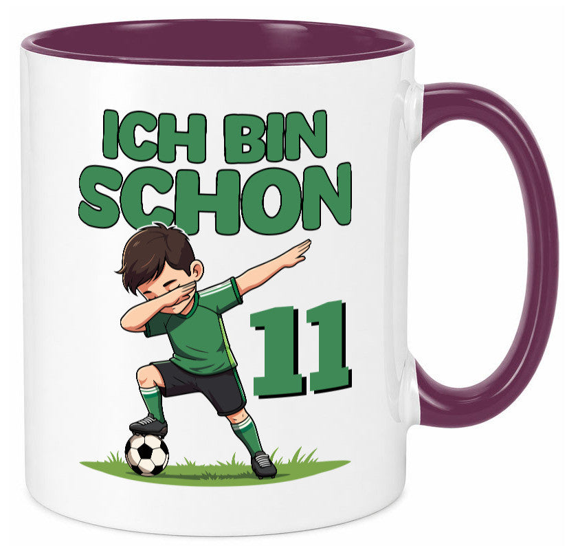11. Geburtstag | 11 Jahre Fußballer Geschenkidee Humor Tasse