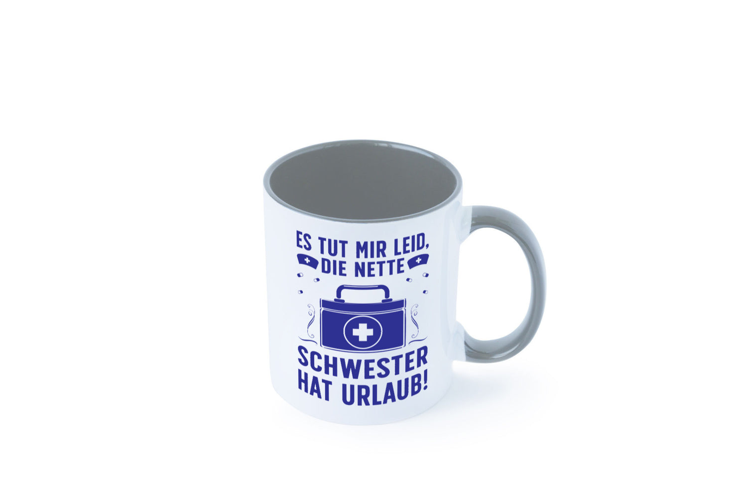 Nette Schwester hat Urlaub | Arztkoffer Tabletten lustiger Spruch Geschenk