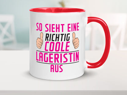 Richtig Coole Lageristin | Beruf Lager Arbeiterin Humor Arbeit Kollegen Büro