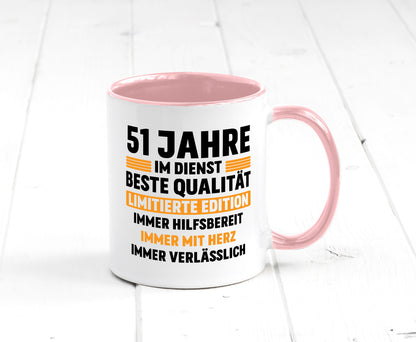 51 Jahre im Dienst | Jubiläum Arbeit lustiger Spruch Geschenk Kollegen Büro