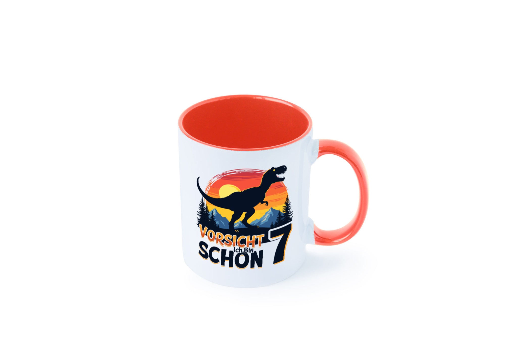 7. Geburtstag | 7 Jahre Dinosaurier v2 Geschenk Geschenkidee lustiger Spruch