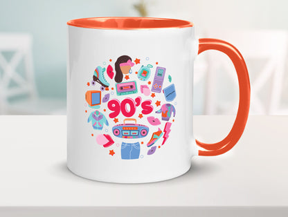 90er Jahre | Alte Zeit Nostalgie Humor Geschenkidee Tasse