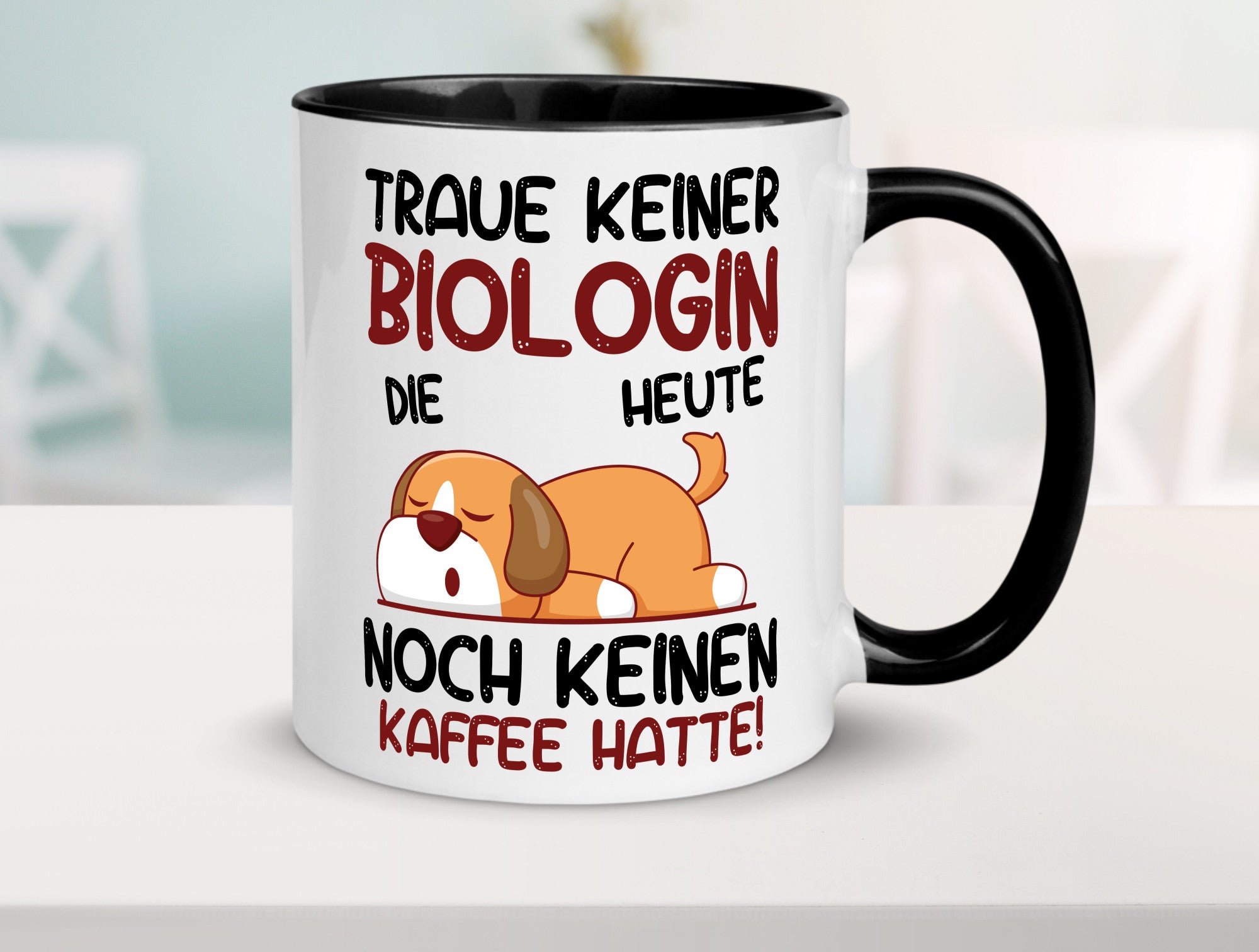 Traue keiner Biologin | Biologie Naturforscherin Geschenkidee Humor Tasse
