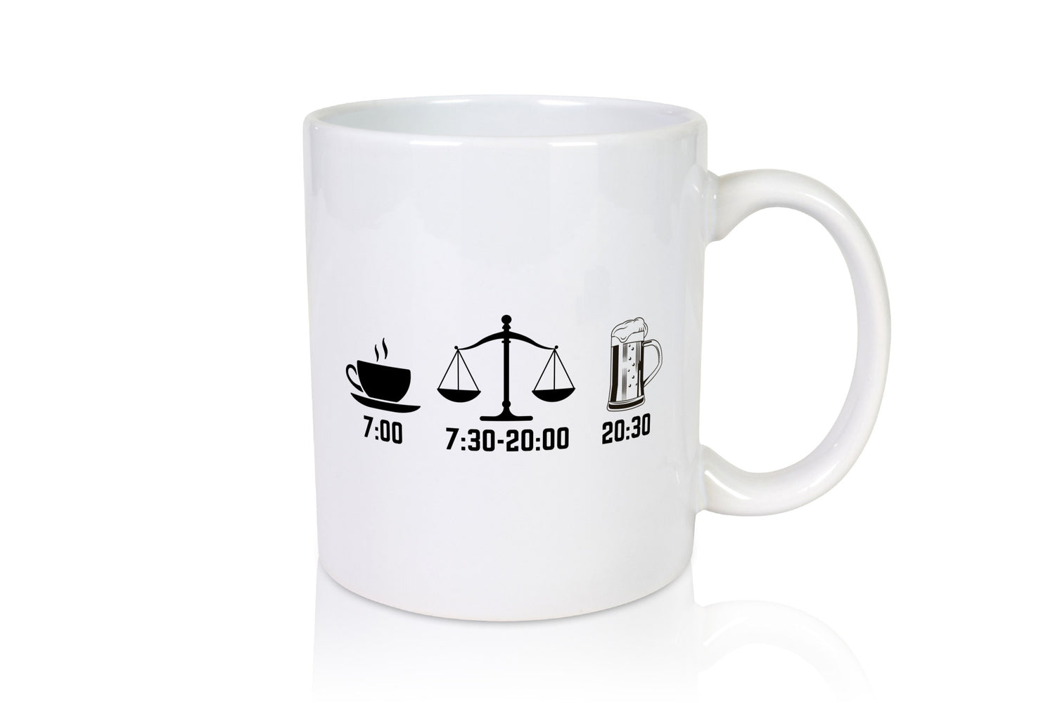 Kaffe am morgen | Anwalt Bier abend Geschenkidee Humor Tasse