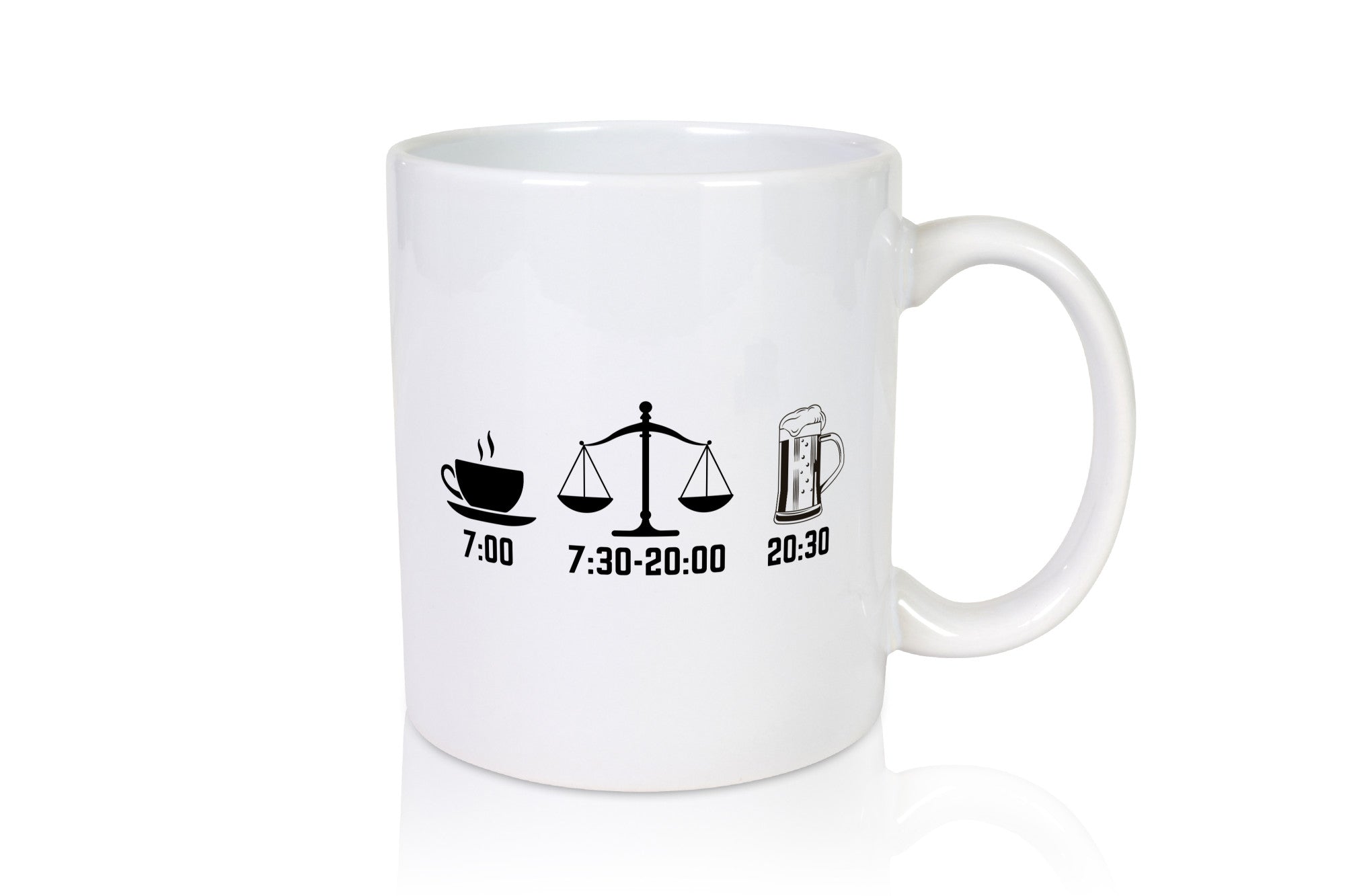 Kaffe am morgen | Anwalt Bier abend Geschenkidee Humor Tasse