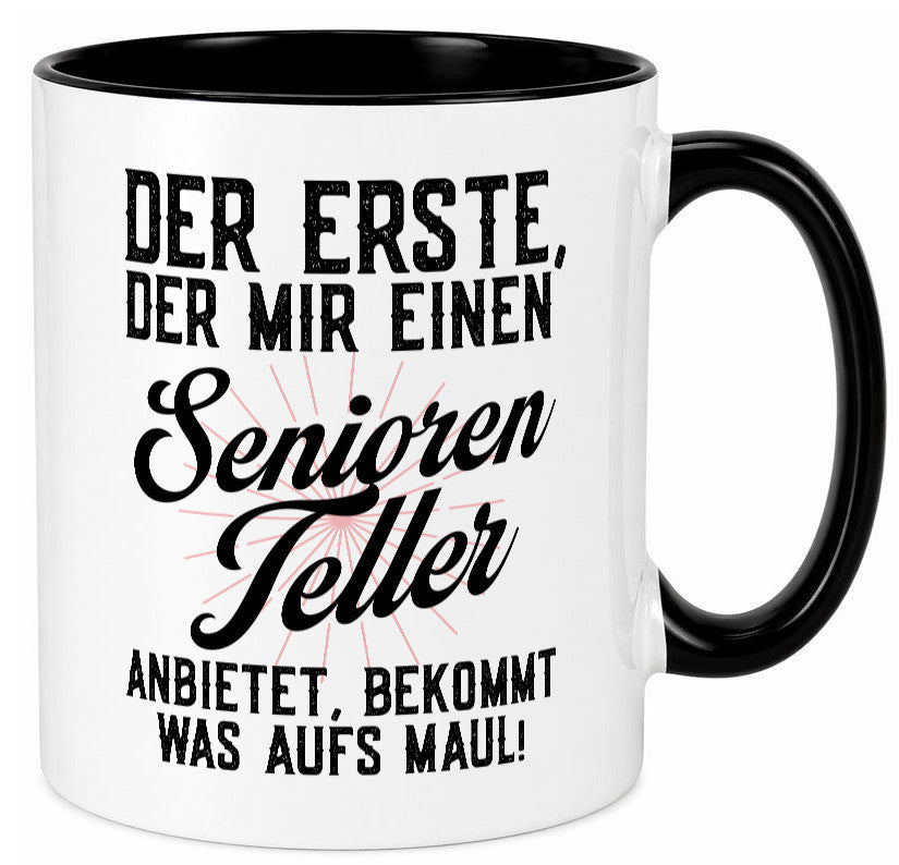 Senioren Teller | rentner Ruhestand lustig Jubiläum Geschenk Tasse