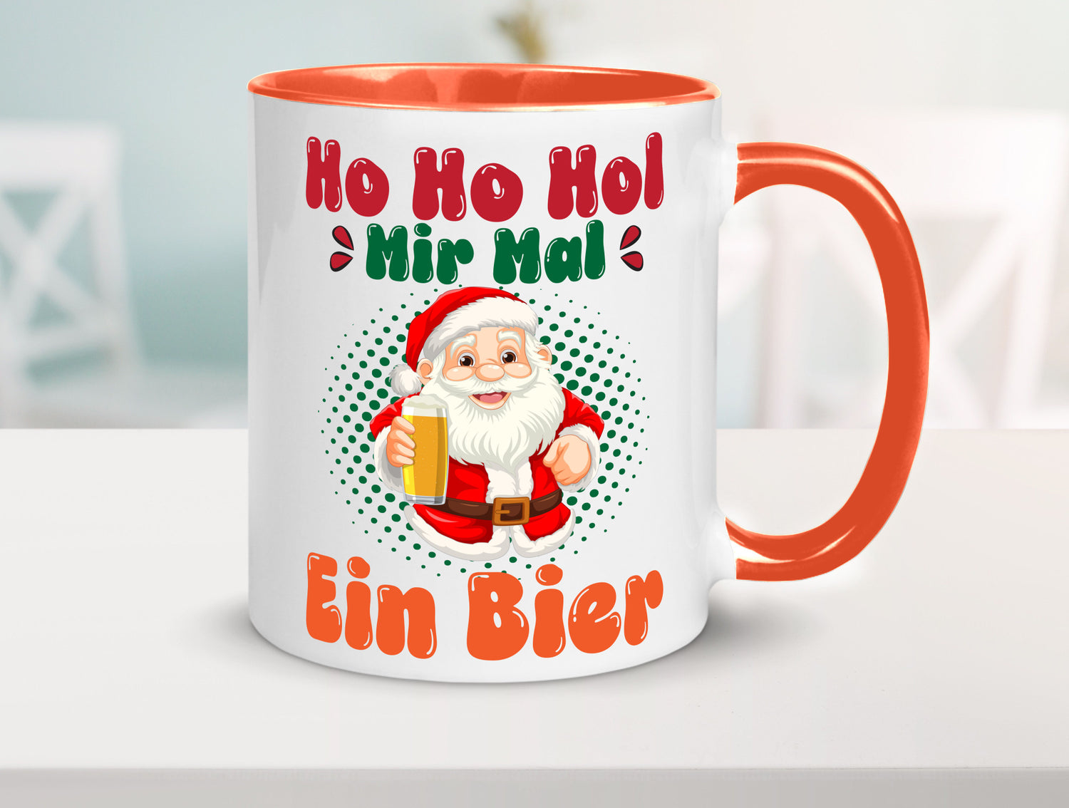 Ho mir mal ein Bier | Ugly Christmas Trinken v2 Geschenkidee Humor Tasse