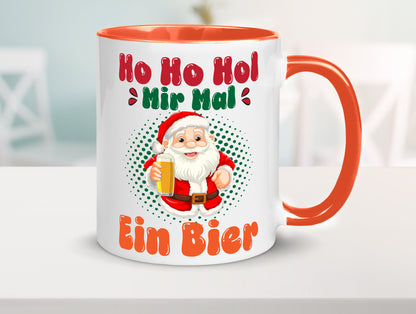 Ho mir mal ein Bier | Ugly Christmas Trinken v2 Geschenkidee Humor Tasse