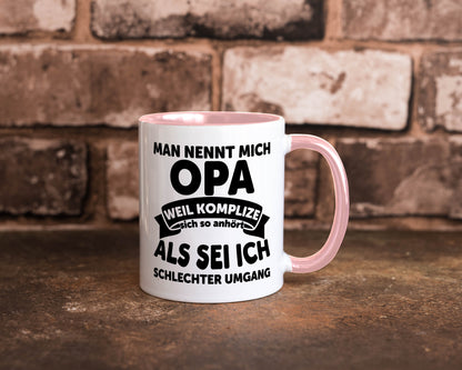 Nenn mich Opa, Komplize schlechter Umgang | Opa Witz Geschenk Familie