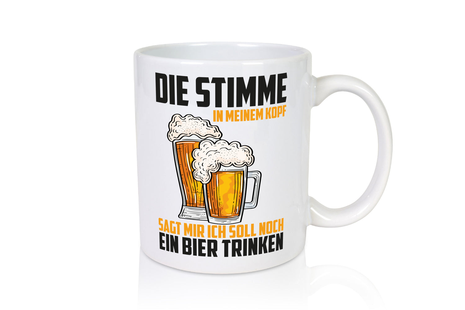 Die stimme in meinem Kopf sagt | lBier Bierliebhaber Humor Geschenkidee Tasse