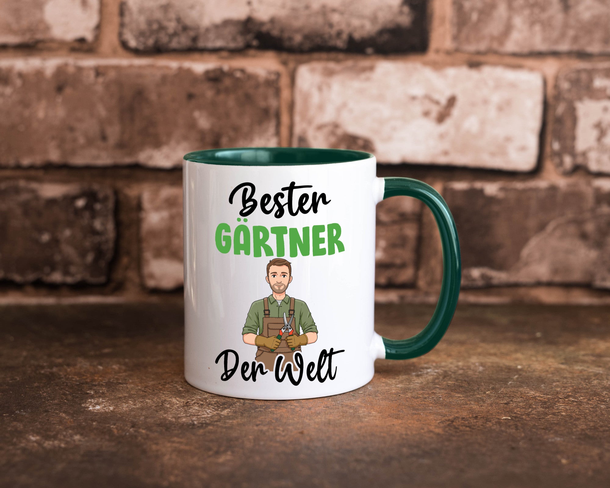 Bester Gärtner | Gartenbau v2 Geschenk Humor Geschenkidee lustiger Spruch Tasse