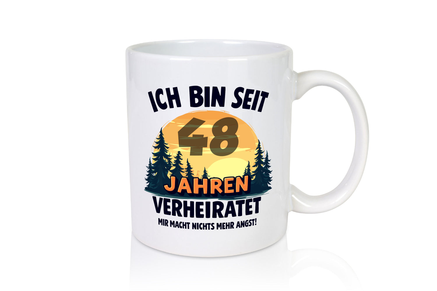 Ich bin Verheiratet | 48. Hochzeitstag Ehepaar Geschenkidee Humor Tasse