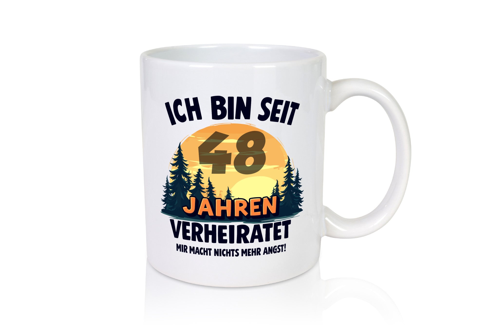 Ich bin Verheiratet | 48. Hochzeitstag Ehepaar Geschenkidee Humor Tasse