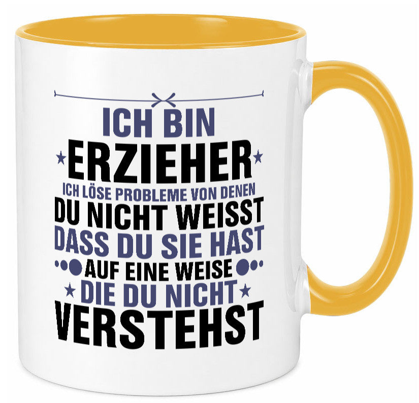 Löse Probleme: Erzieher | Pädagoge Schule v2 lustiger Spruch Geschenk Humor