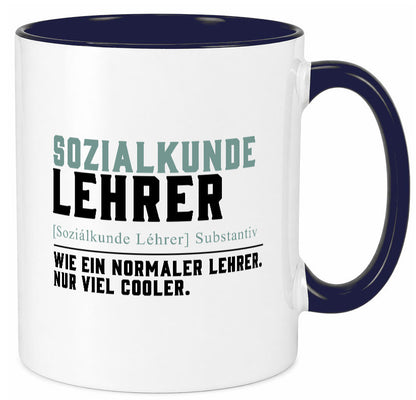 Sozialkundelehrer | Lehrer Unterricht Lieblingslehrer Geschenkidee Humor Tasse