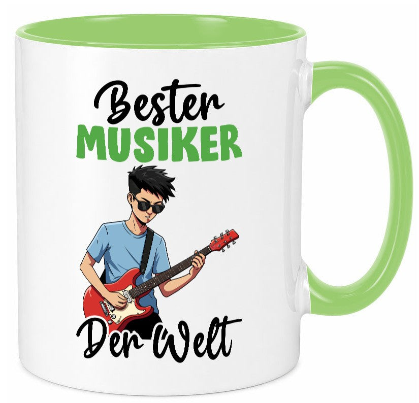 Bester Musiker | Musik Musikant v2 lustig Humor Geschenkidee Geschenk Tasse