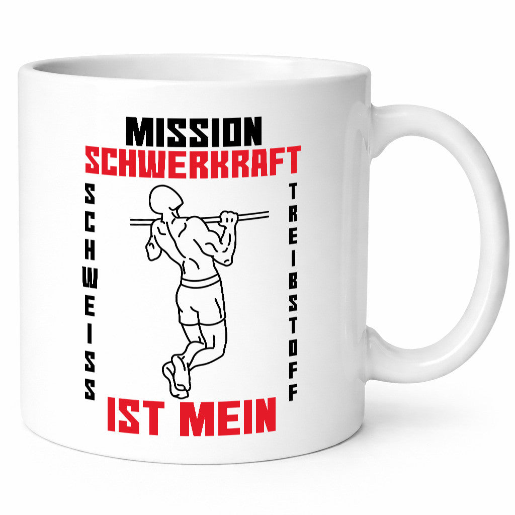Mission Schwerkraft | Klimmzug Schweiß Bodybuilder Geschenk Humor Geschenkidee