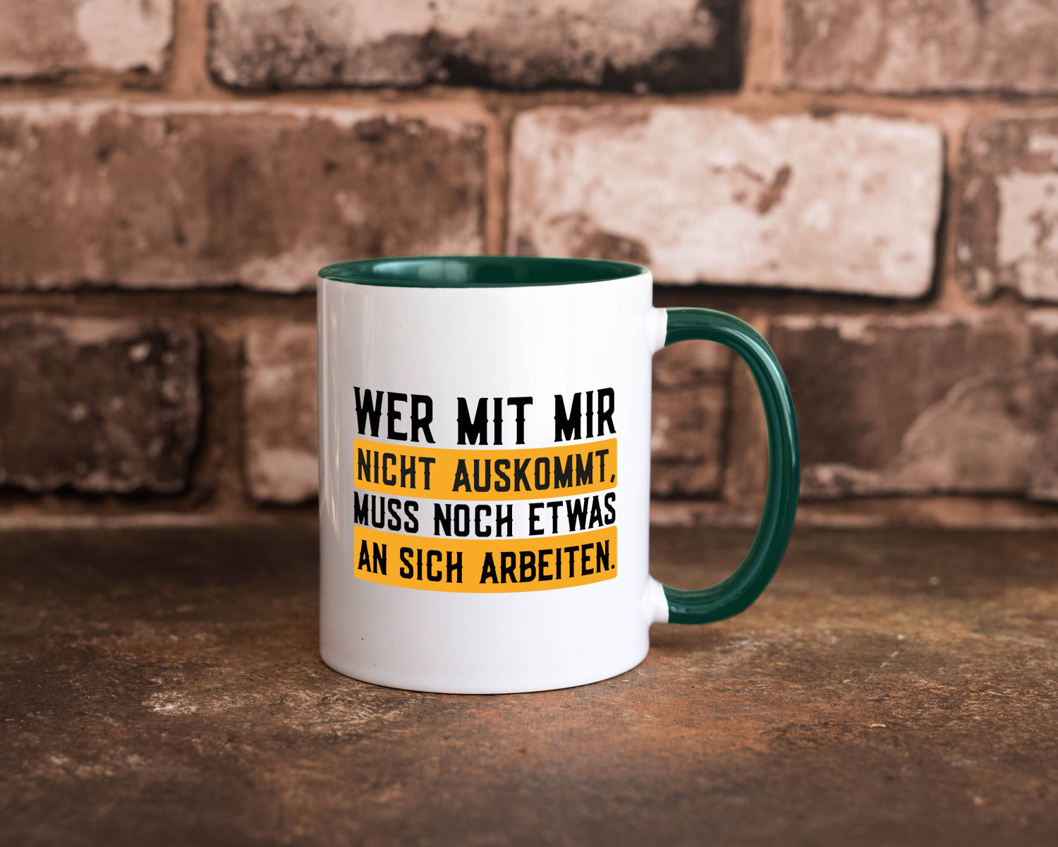 Wer mit mir nicht auskommt | Selbstbewusst lustiger Spruch Geschenk Humor
