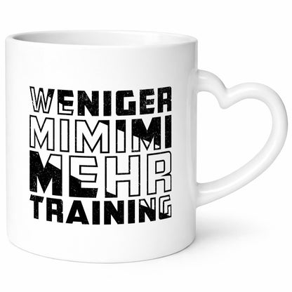 Weniger Mimimi mehr Trainig | Fitnessstudio v2 Geschenk Humor Geschenkidee