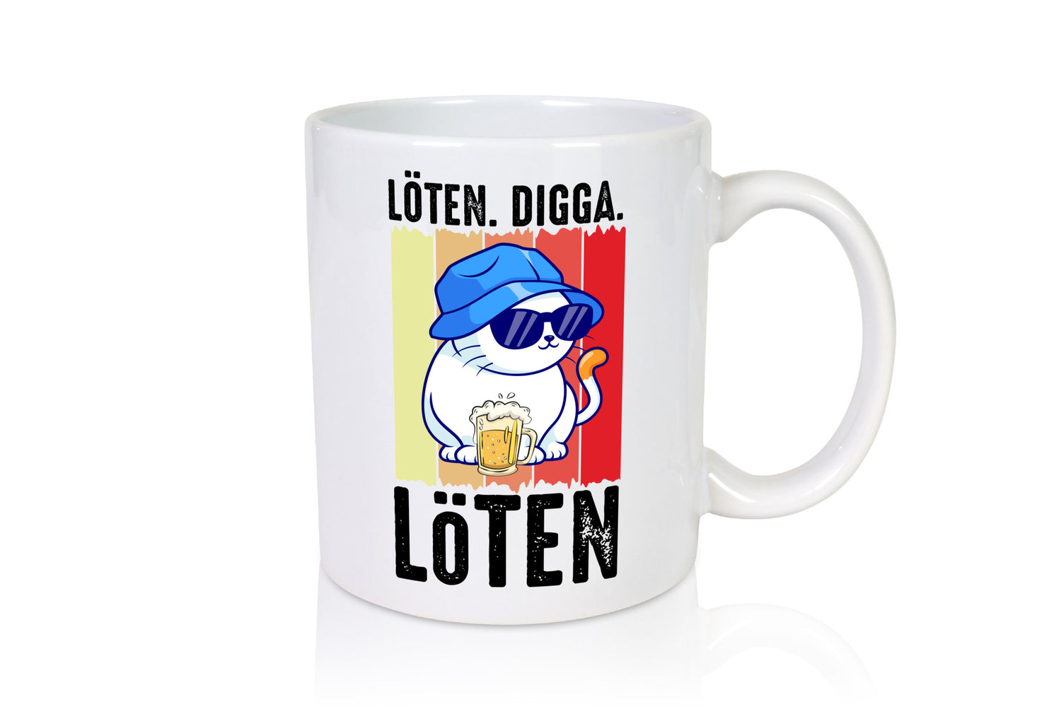 Löten Digga | Katze mit Bier Bierkatze Geschenk Tierliebhaber Humor lustiger