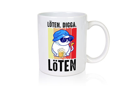 Löten Digga | Katze mit Bier Bierkatze Geschenk Tierliebhaber Humor lustiger