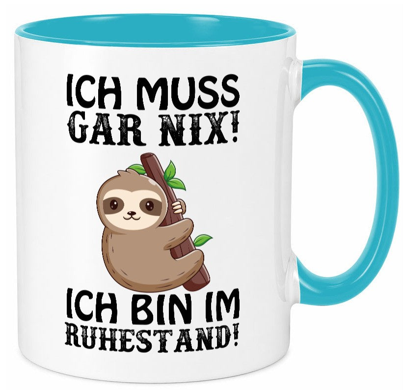 Ich bin im Ruhestand Humor Jubiläum Geschenkidee Tasse