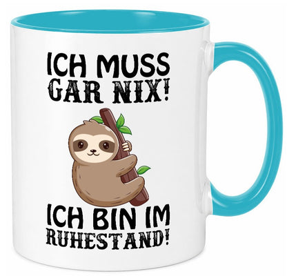 Ich bin im Ruhestand Humor Jubiläum Geschenkidee Tasse