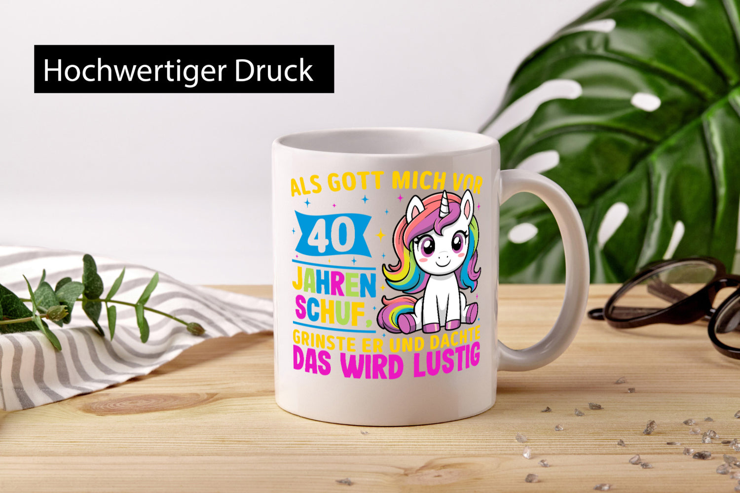 40. Geburtstag | Als Gott mich schuf 40 Jahre Geschenk Geschenkidee lustiger