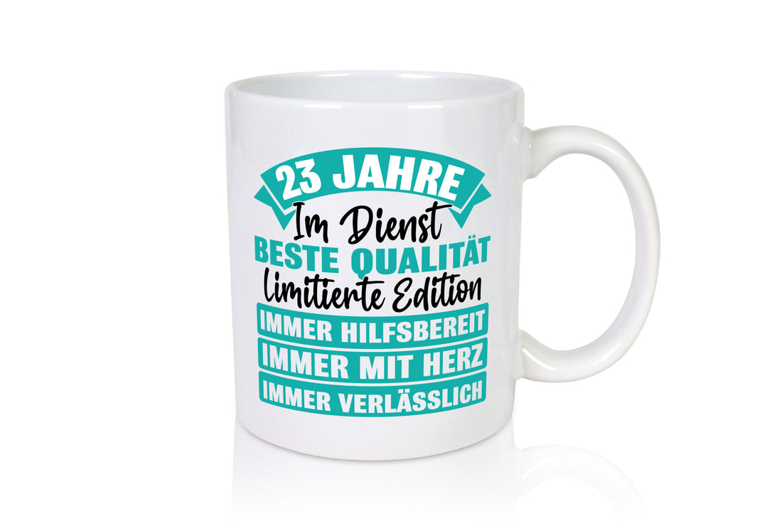 23 Jahre im Dienst | Jubiläum Arbeit Geschenkidee Kollegen Büro Humor Tasse