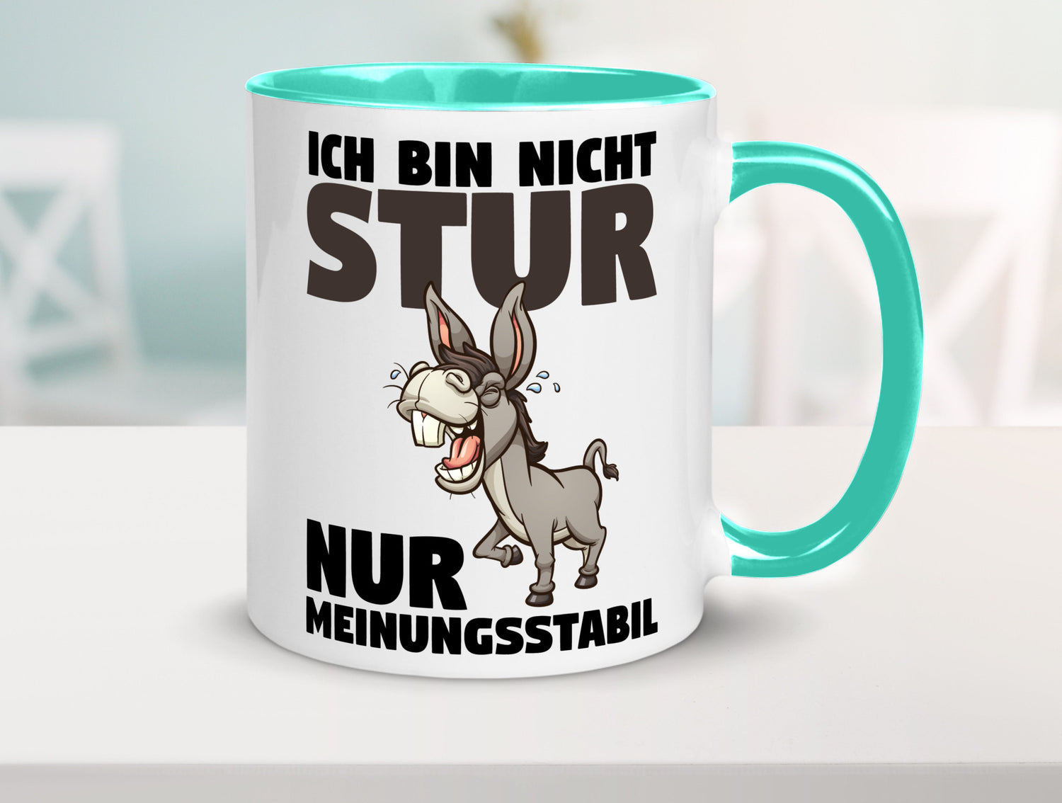 Sturer Esel | Sturkopf Tasse Dickkopf Spruch Humor lustiger Geschenk