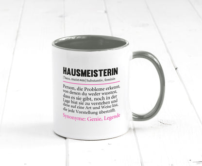 Hausmeisterin | Hauswart Beruf Spruch Humor Geschenkidee Arbeit Kollegen Büro