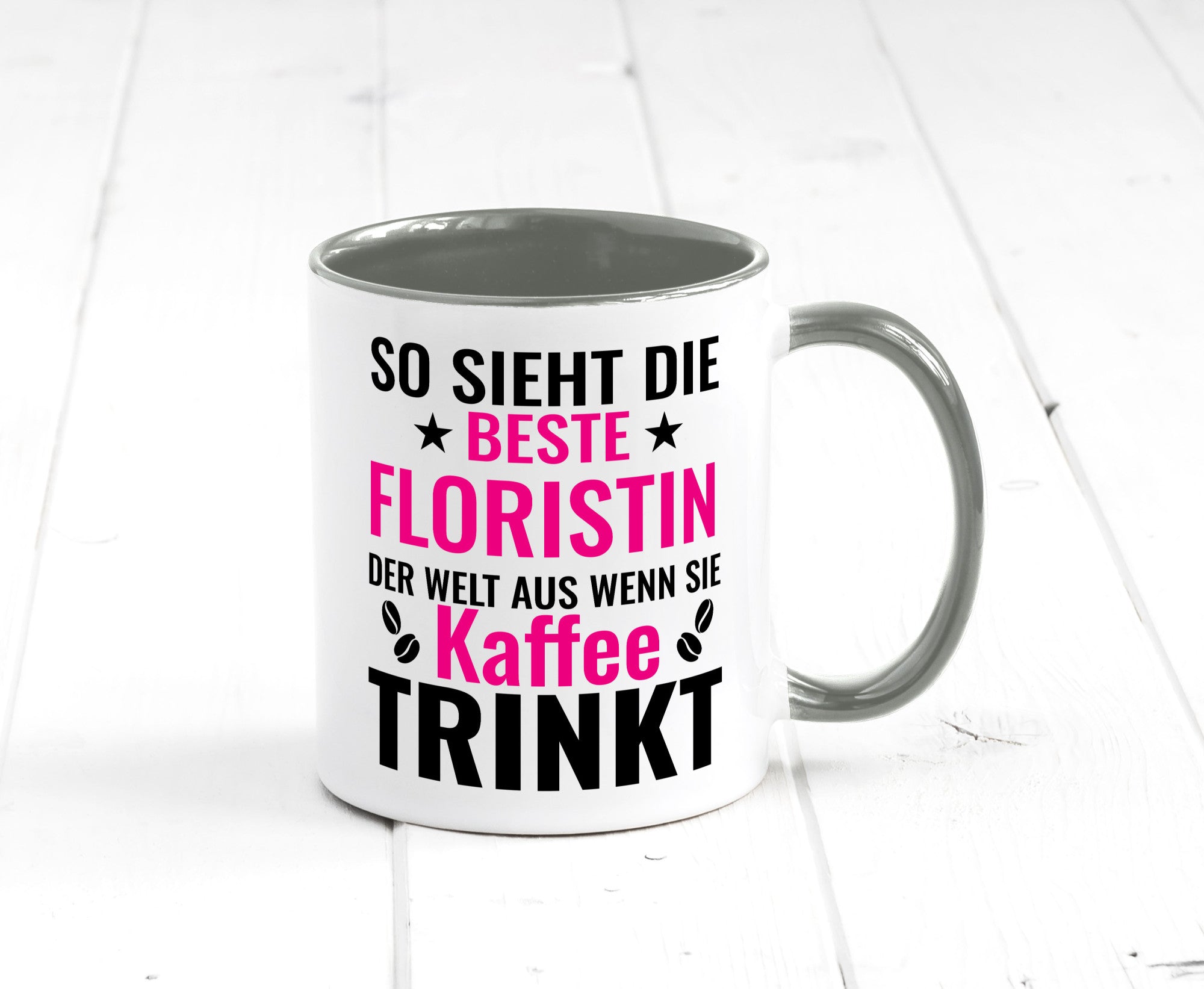 Kaffee trinkt: Floristin | Blumen Verkäuferin lustiger Spruch Geschenk Humor