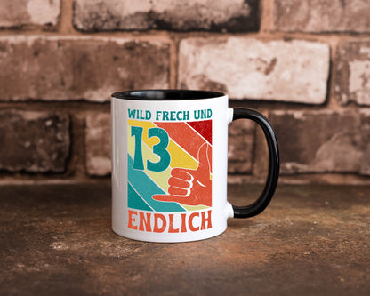 13. Geburtstag | 13 Jahre Wild und Frech Humor Geschenkidee Tasse