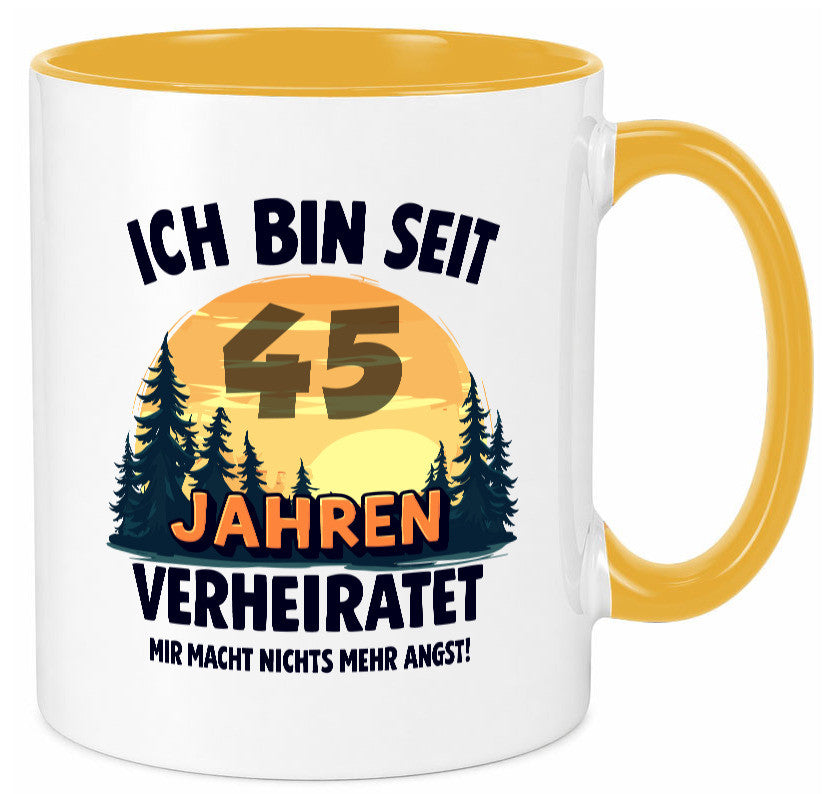 Ich bin Verheiratet | 45. Hochzeitstag Ehepaar Humor Geschenkidee Tasse