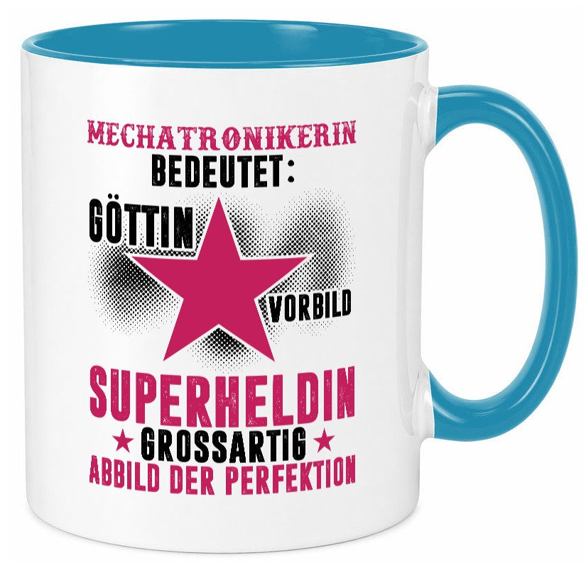 Bedeutung von Mechatronikerin | KFZ Werkstatt Humor Geschenkidee Tasse