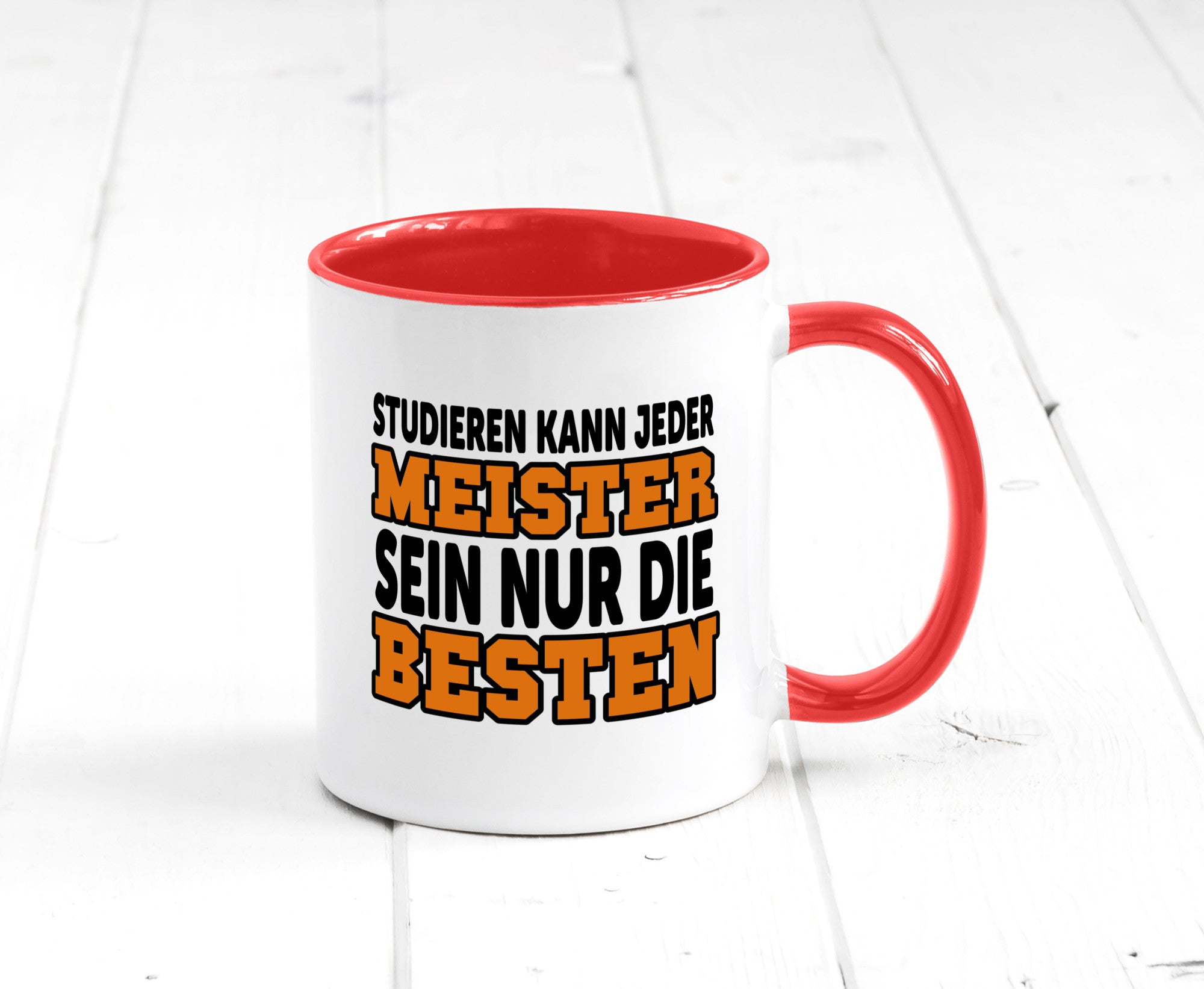 Meister | Handwerker Meisterprüfung Berufsabschluss Humor Arbeit Kollegen Büro