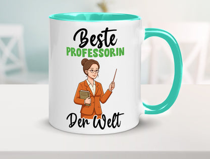 Beste Professorin | Uni Universität v2 Humor Geschenkidee Tasse