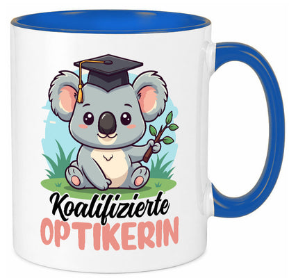 Koalifizierte Optikerin | Augenoptik lustiger Spruch Geschenk Humor Tasse