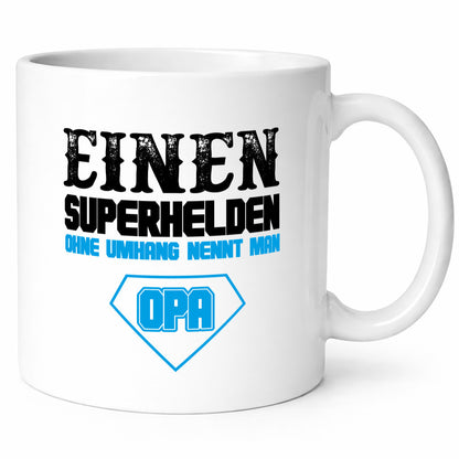 Superheld Opa Geschenk Familie Geschenkidee lustiger Spruch Tasse