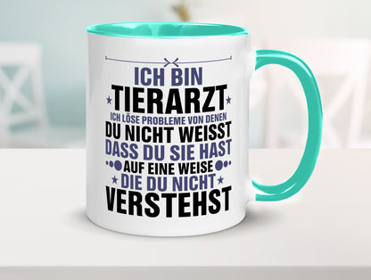 Löse Probleme: Tierarzt | Tiermedizin Mediziner Geschenk Tierliebhaber Humor