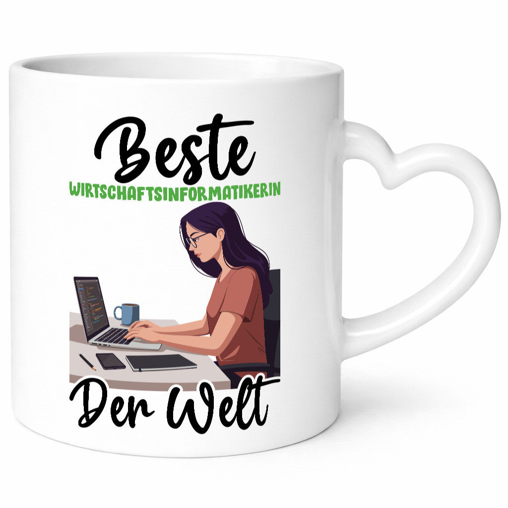 Beste Wirtschaftsinformatikerin | Informatikin Humor Geschenkidee Tasse