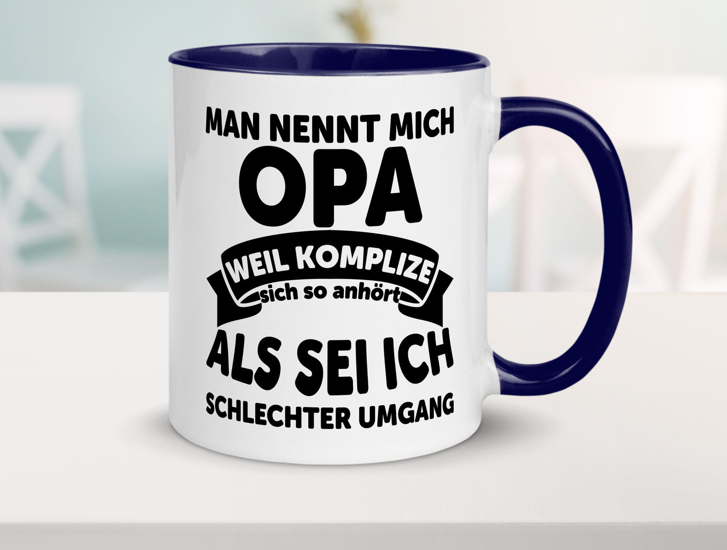 Nenn mich Opa, Komplize schlechter Umgang | Opa Witz Geschenk Familie