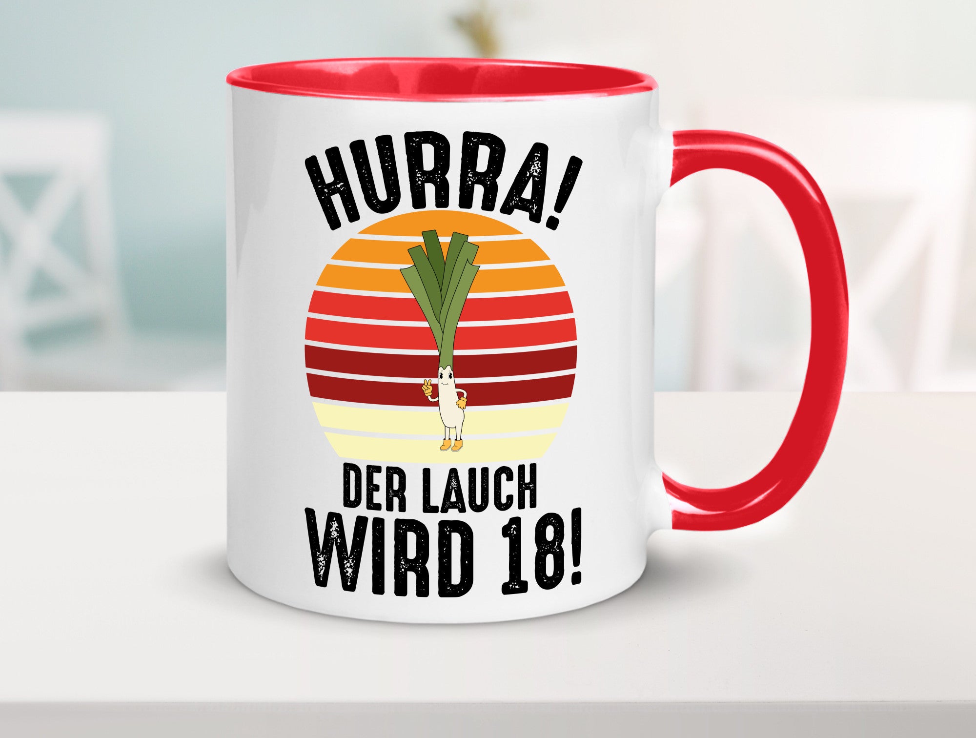 Hurra der lauch wird 18 | 18. Geburtstag Ehrentag lustiger Spruch Geschenk