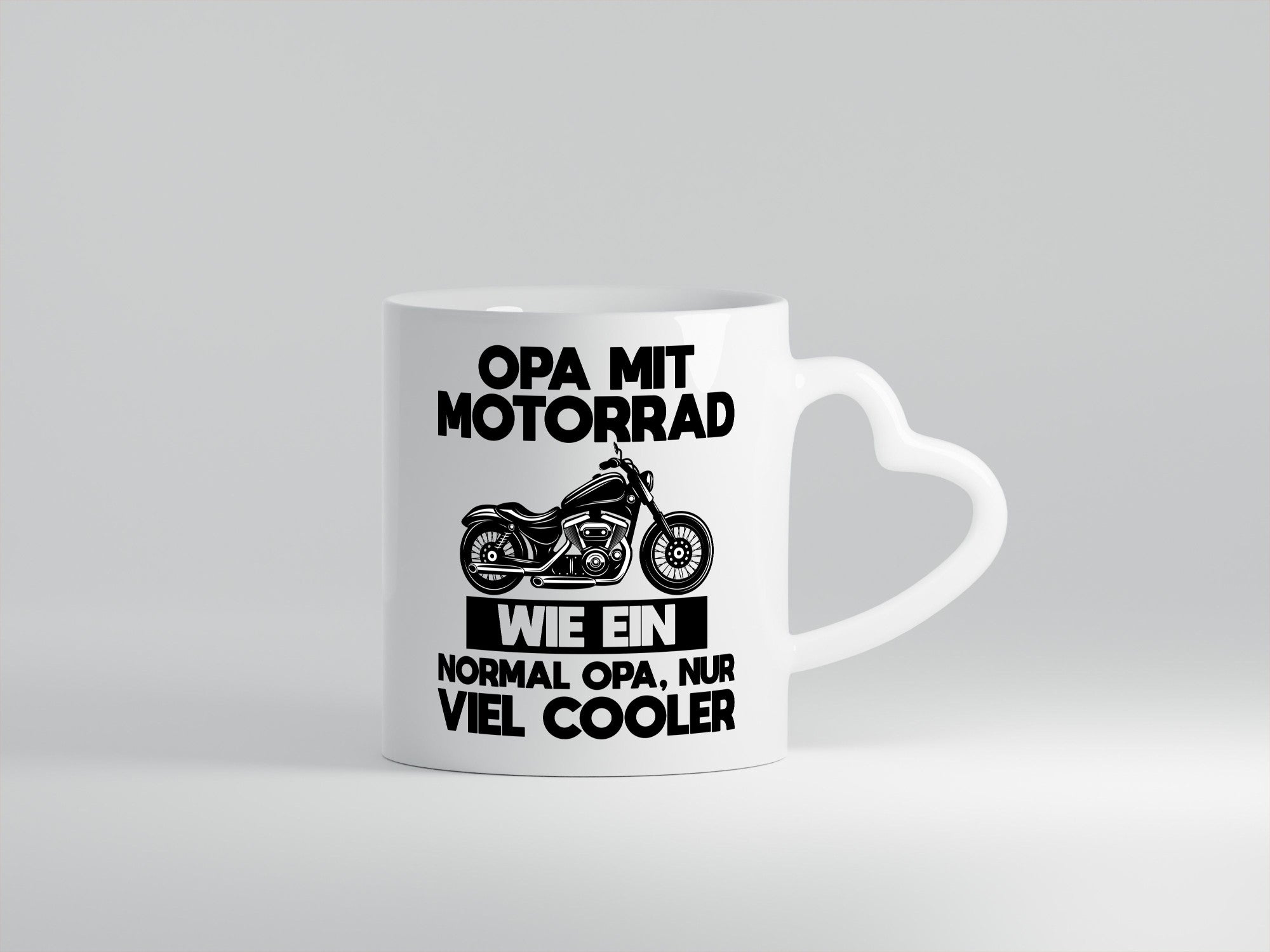Opa mit Motorrad, viel cooler | Motorrad lustig Familie Geschenkidee Geschenk