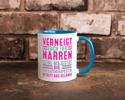 Verneigt euch: Physiotherapeutin Humor Geschenkidee Tasse