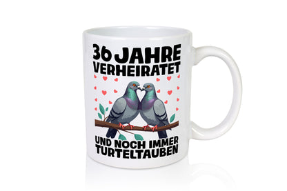 36 Jahre verheiratet | Turteltauben Ehe Ehepaar lustig Humor Geschenkidee