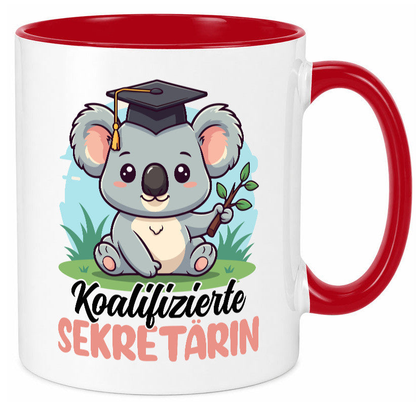 Koalifizierte Sekretärin | Büro Geschenkidee Arbeit Kollegen Humor Tasse